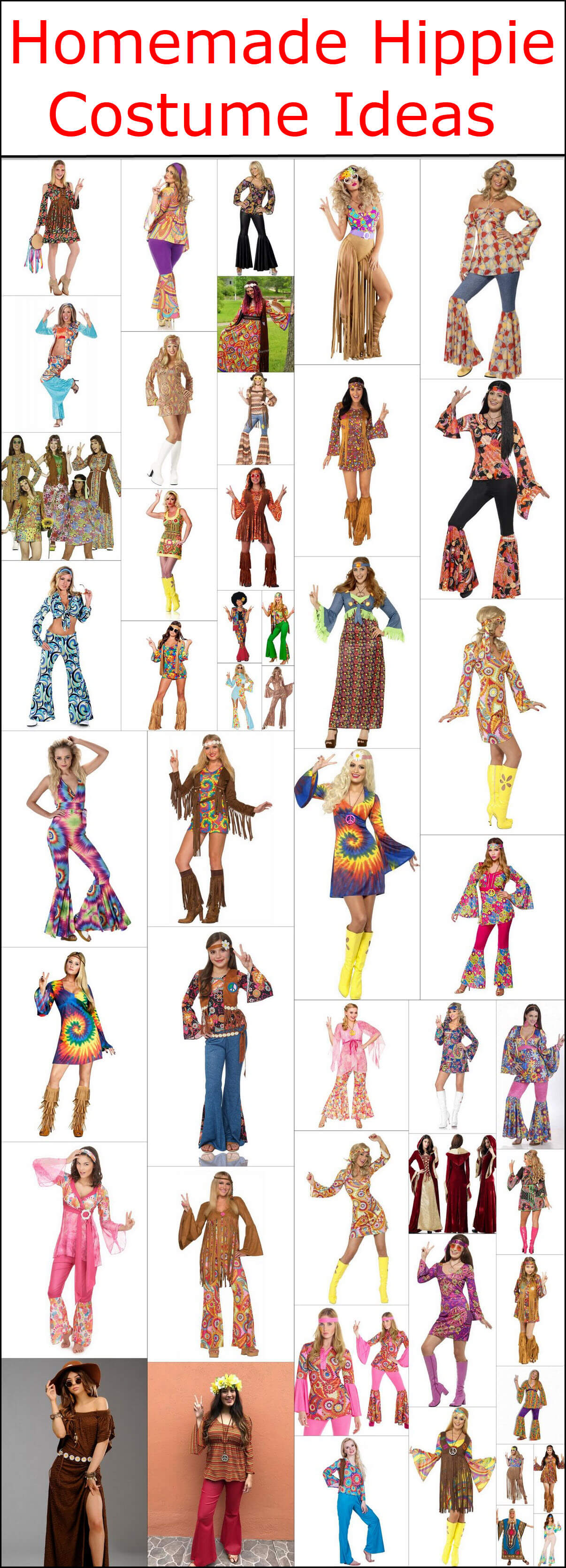 zelfgemaakte Hippie kostuum ideeën
