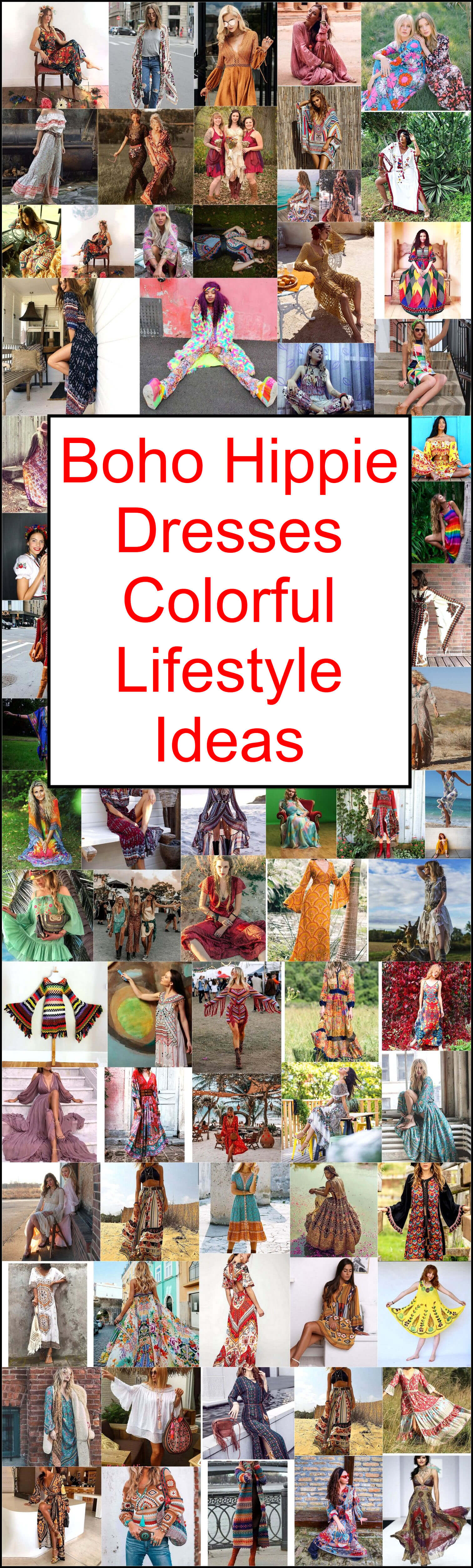 Boho Hippie Dresses Colorful Lifestyle Ideas