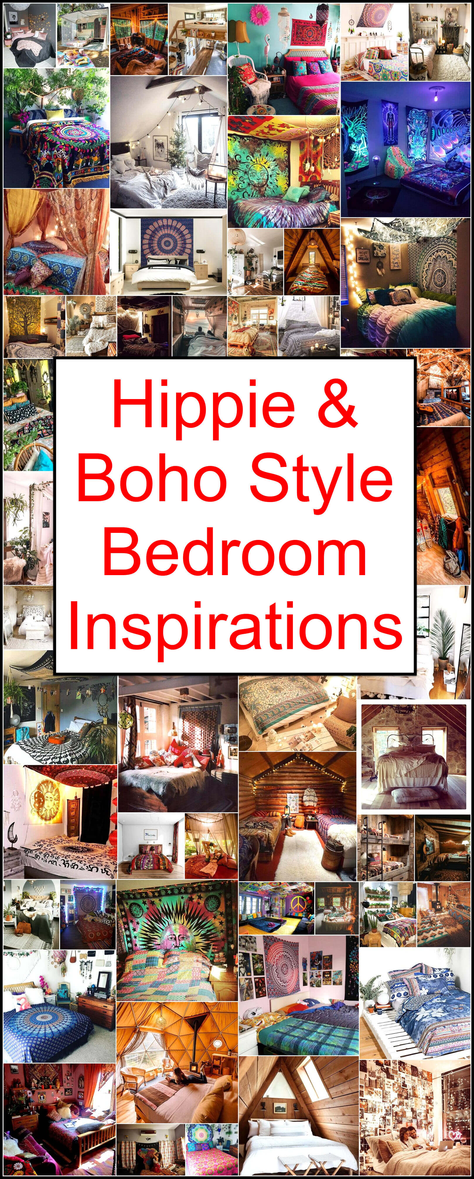 Hippie & Boho Style Bedroom Inspirations