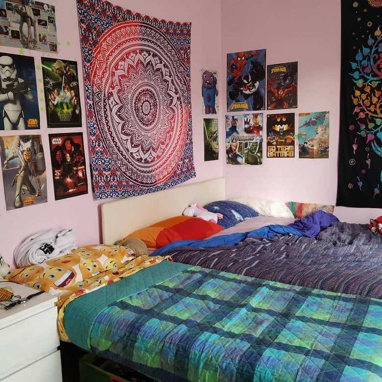 hippie boho style bedroom (20)