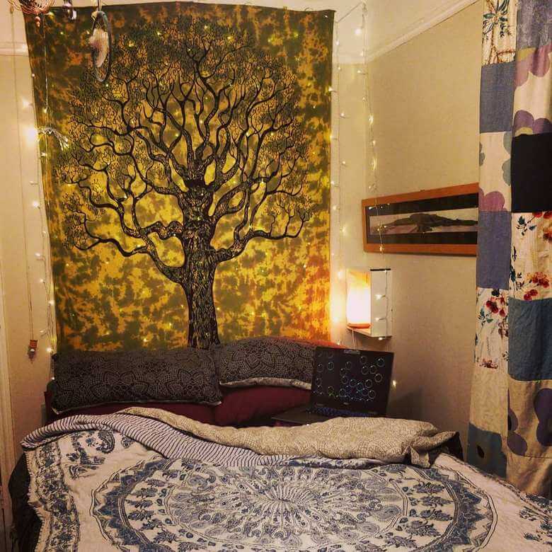 hippie boho style bedroom (45)