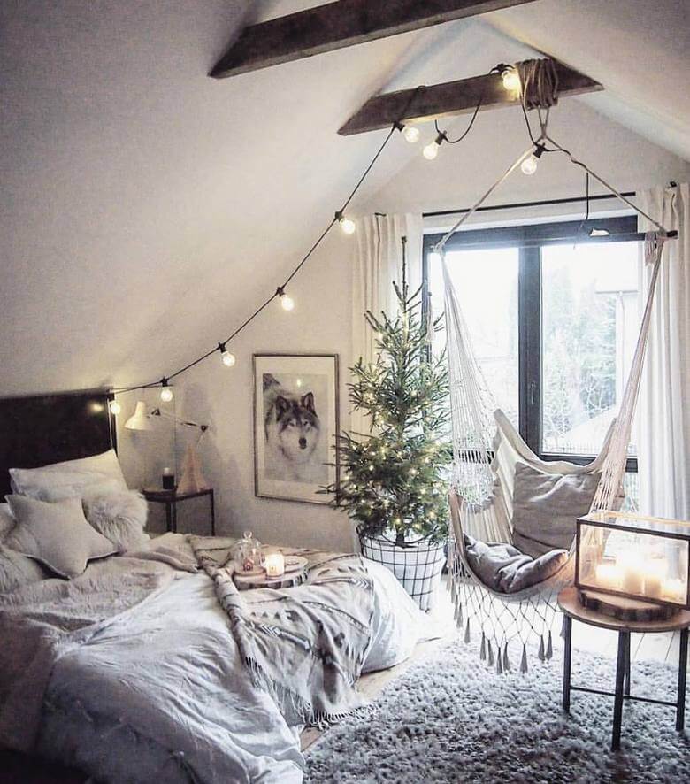 hippie boho style bedroom (50)