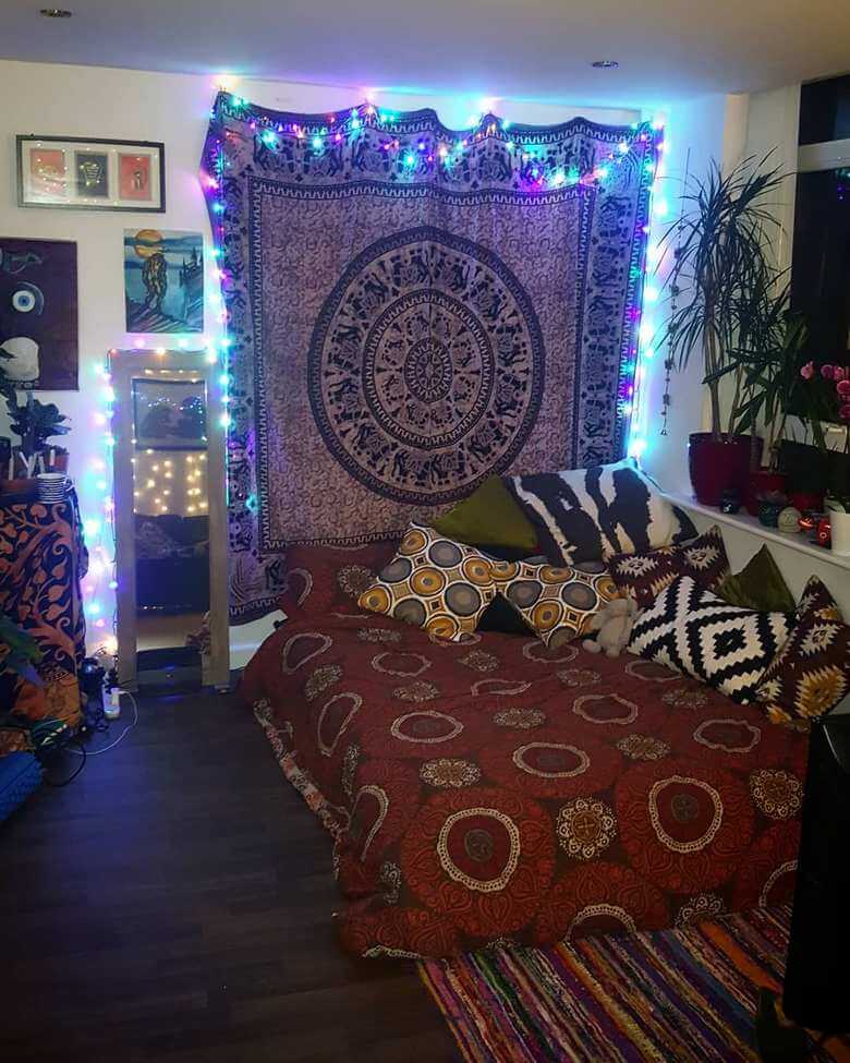 hippie boho style bedroom (53)