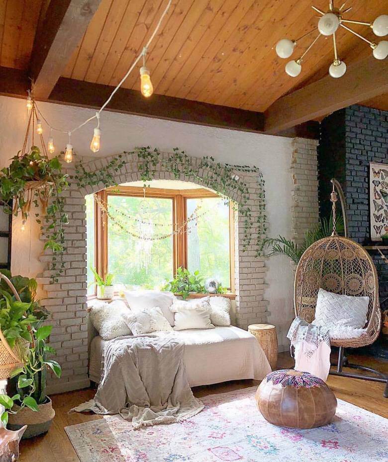 hippie boho style bedroom (61)