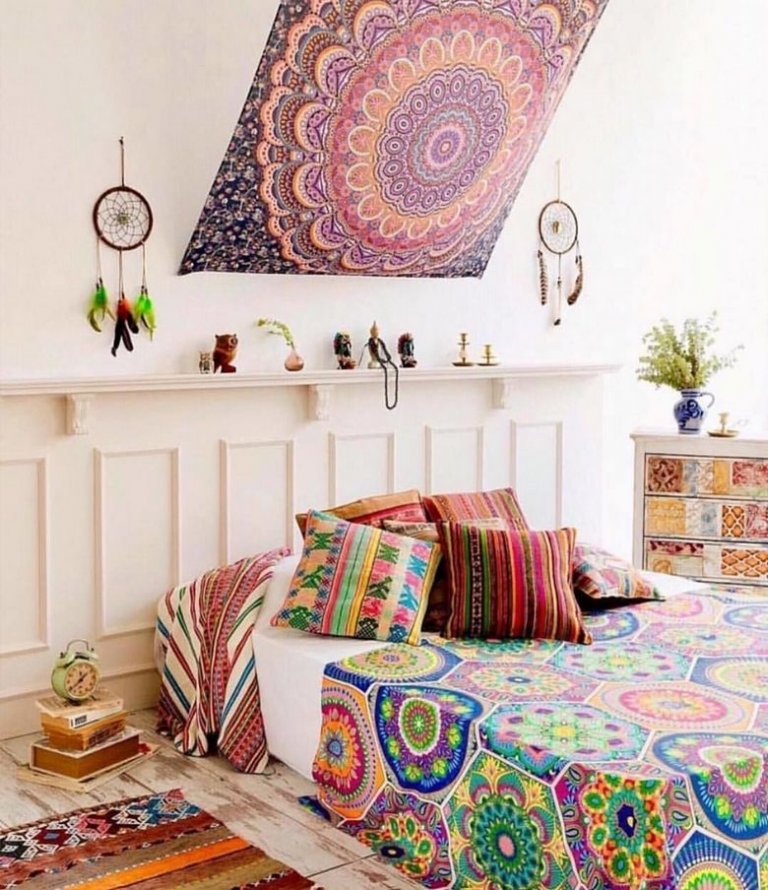 Hippie & Boho Style Bedroom Inspirations | Hippie Boho Style