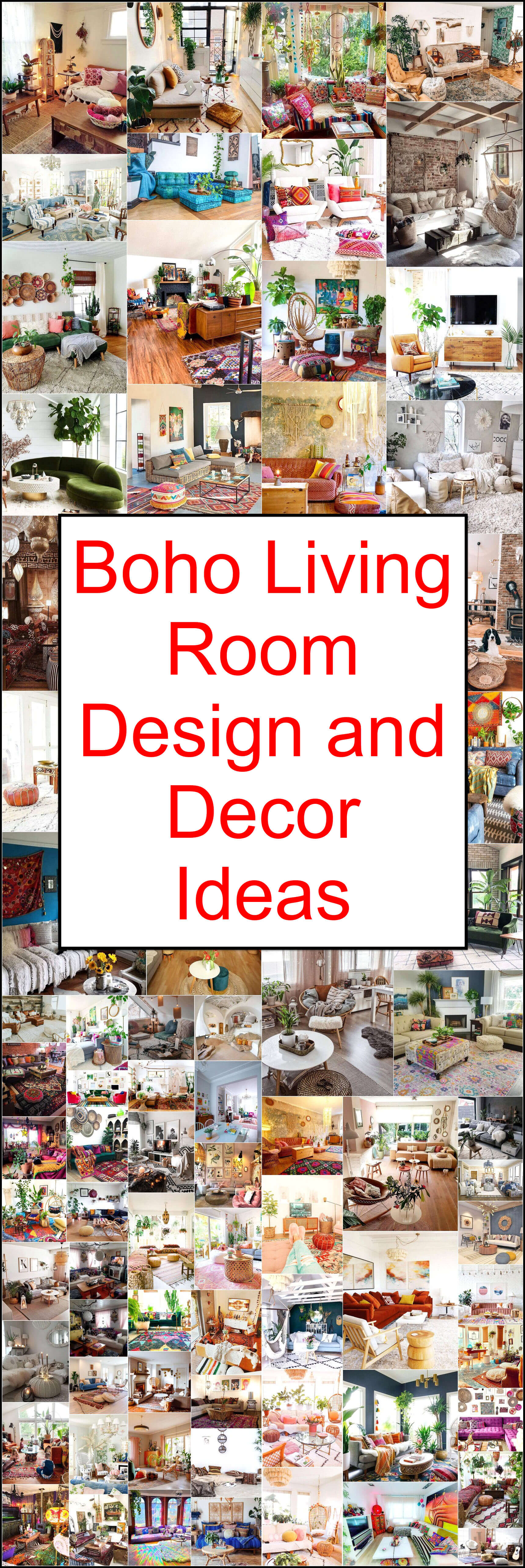 Boho Living Room Design Ideas and Decor