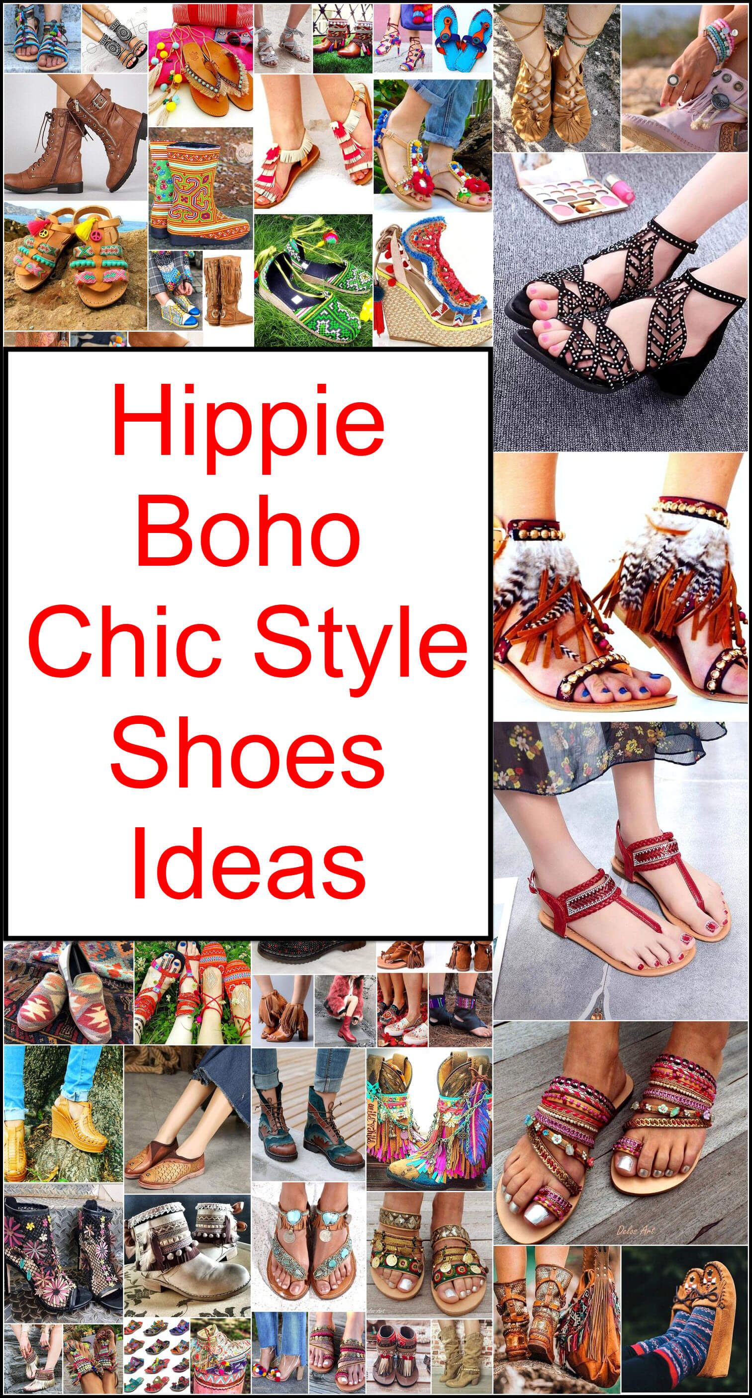 Hippie Boho Chic Style Shoes Ideas