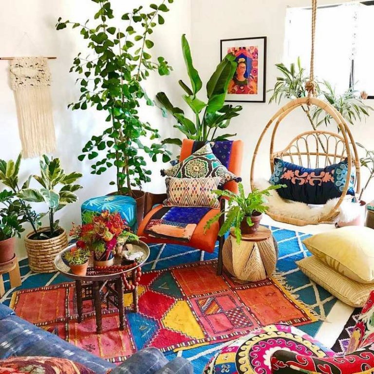 Boho Living Room Design and Decor Ideas | Hippie Boho Style