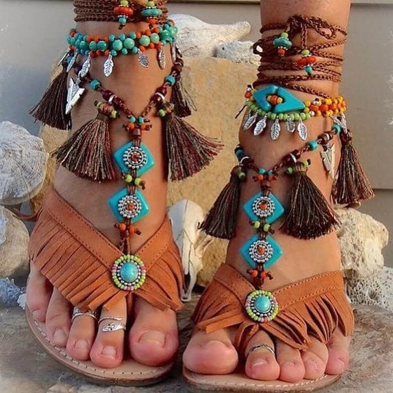 hippie boho shoes ideas (57)