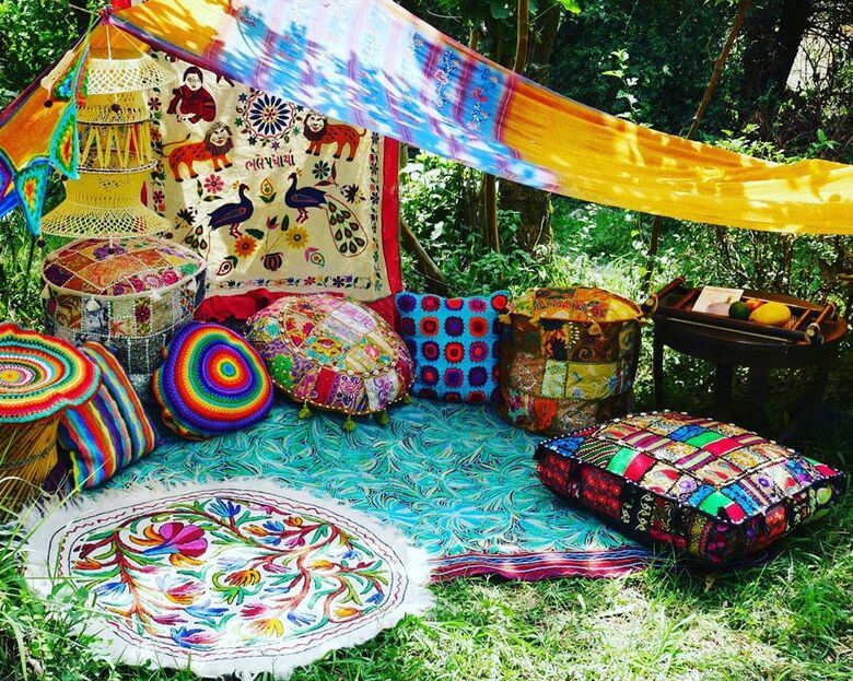 boho hippie garden and outdoor life (23)