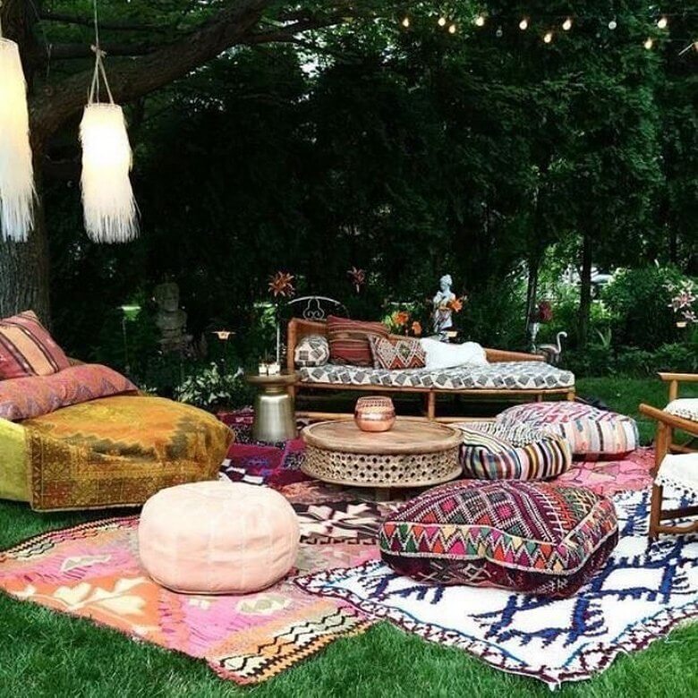 boho hippie garden and outdoor life (29)