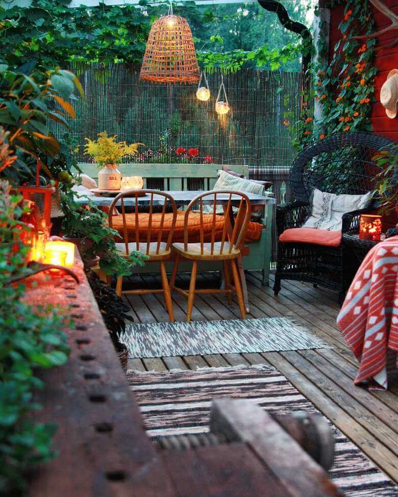 boho hippie garden and outdoor life (6)