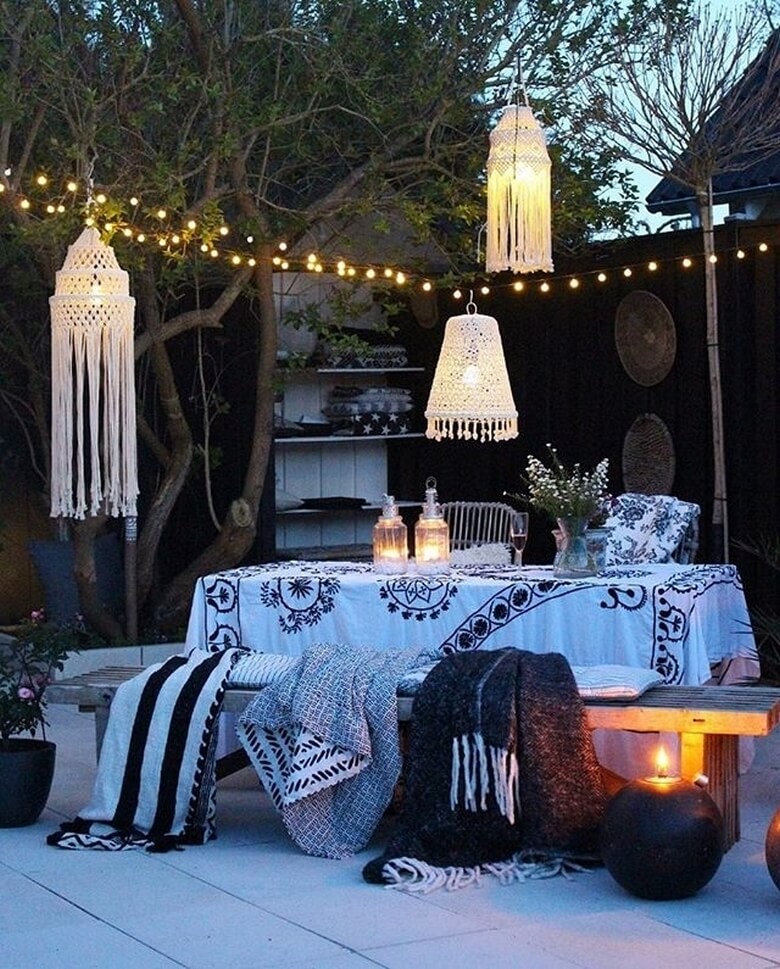 boho hippie garden and outdoor life (7)