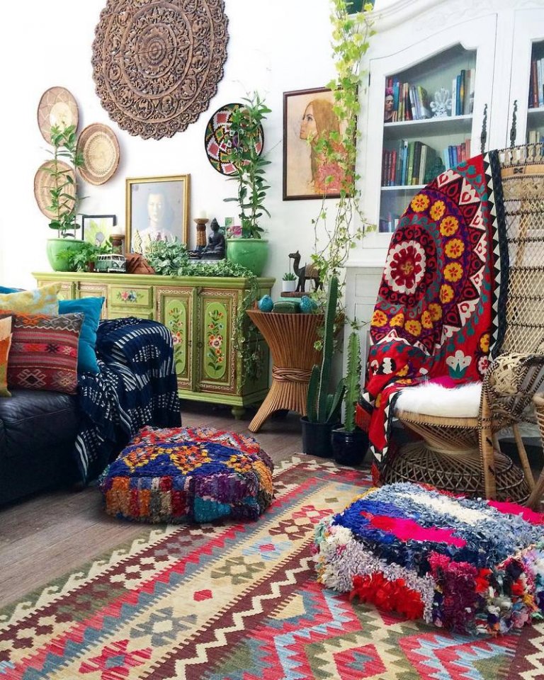 Boho & Hippie Style Home Decor Ideas and Designs | Hippie Boho Style