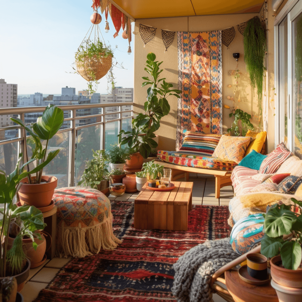 Bohemian Balcony Decor Ideas for a Boho Paradise (10)