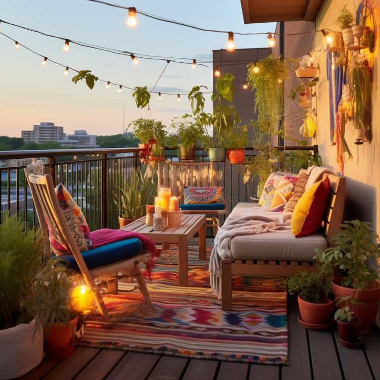 Chic and Colorful Bohemian Balcony Decor Ideas For A Boho Paradise ...