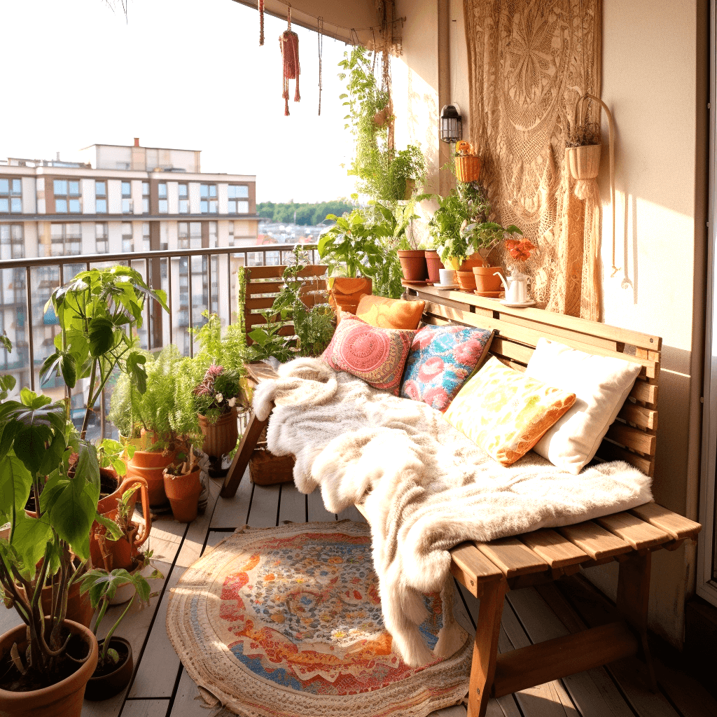 Bohemian Balcony Decor Ideas for a Boho Paradise (21)
