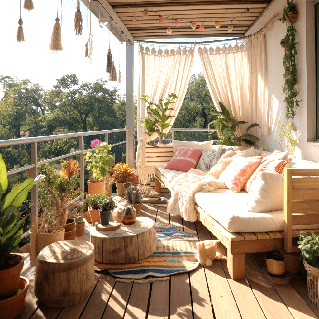 Bohemian Balcony Decor Ideas for a Boho Paradise (24)