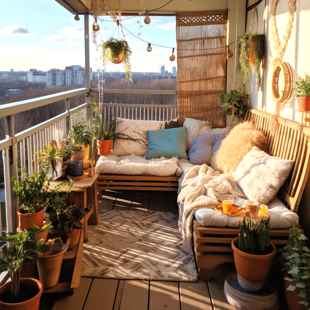 Bohemian Balcony Decor Ideas for a Boho Paradise (25)