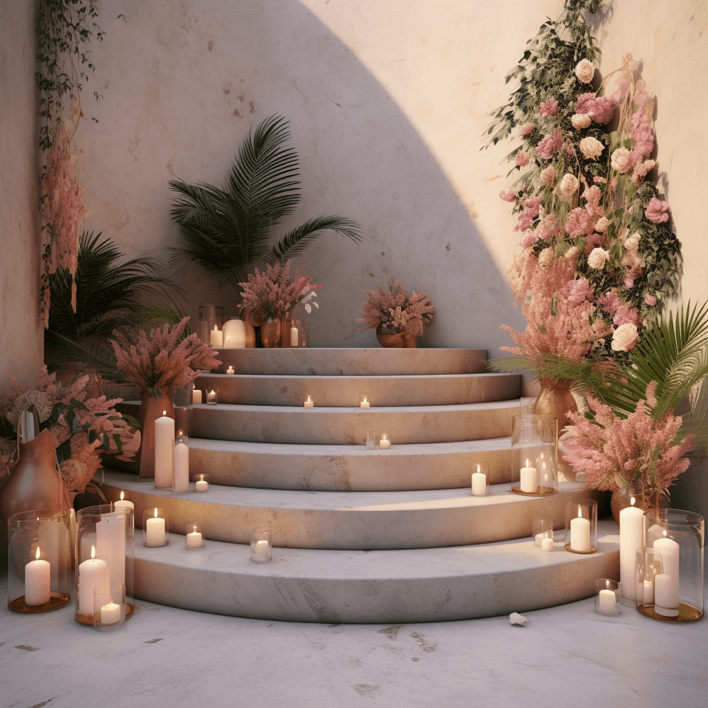 Boho-Style Outdoor Garden Stairs for a Whimsical Escape (14)