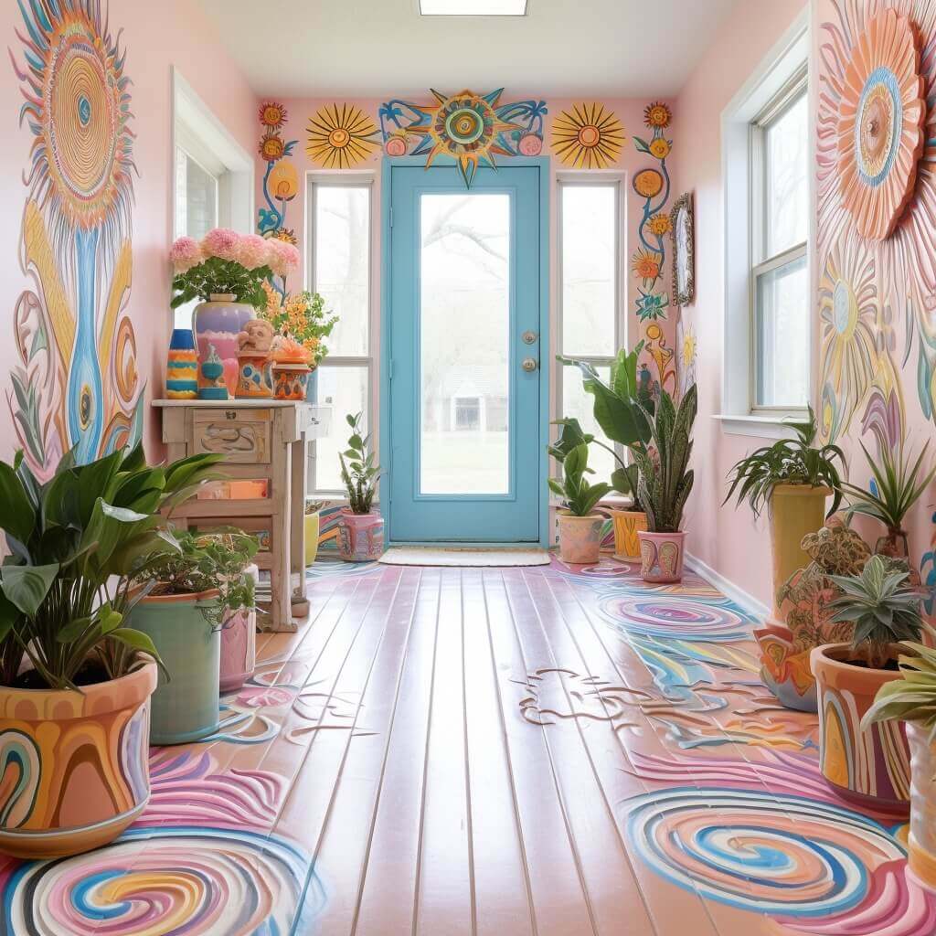 Wanderlust Meets Home Boho Hallway Design Tips (11)