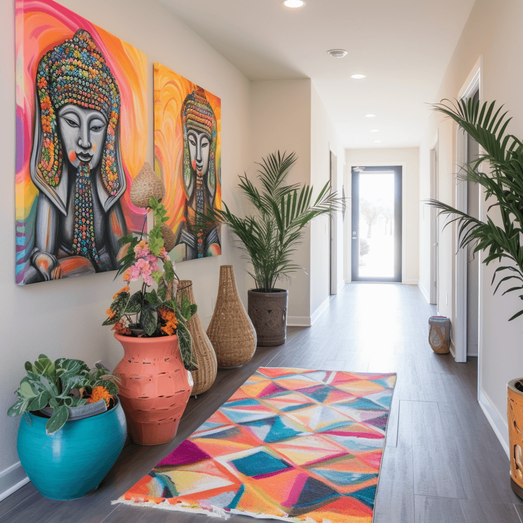 Wanderlust Meets Home Boho Hallway Design Tips (15)