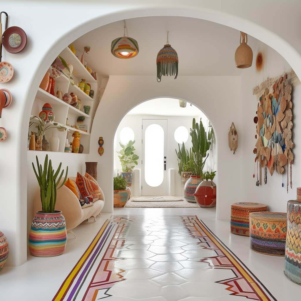 Wanderlust Meets Home Boho Hallway Design Tips (9)