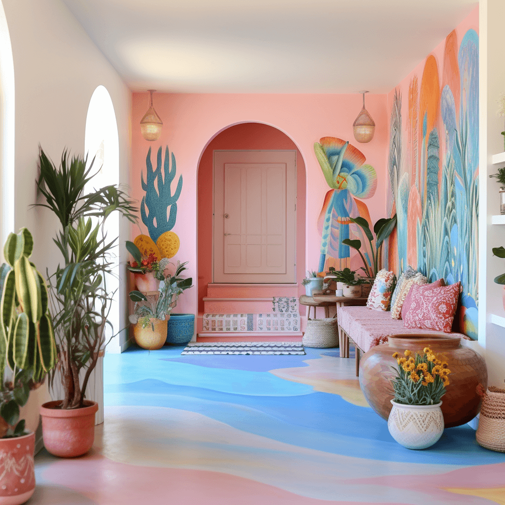 Wanderlust Meets Home Boho Hallway Design Tips (9)