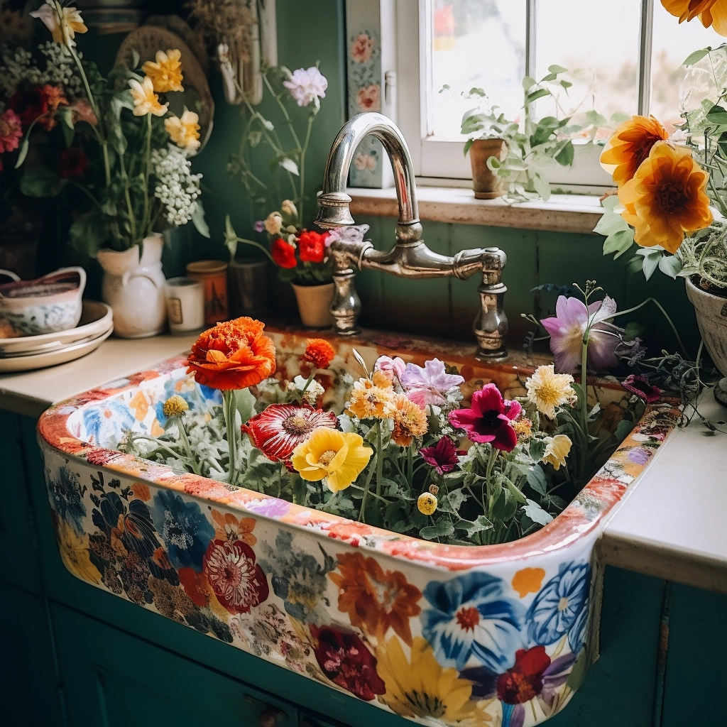 Boho Vibes in the Kitchen Sink into Bohemian Elegance with These Inspired Ideas (2)