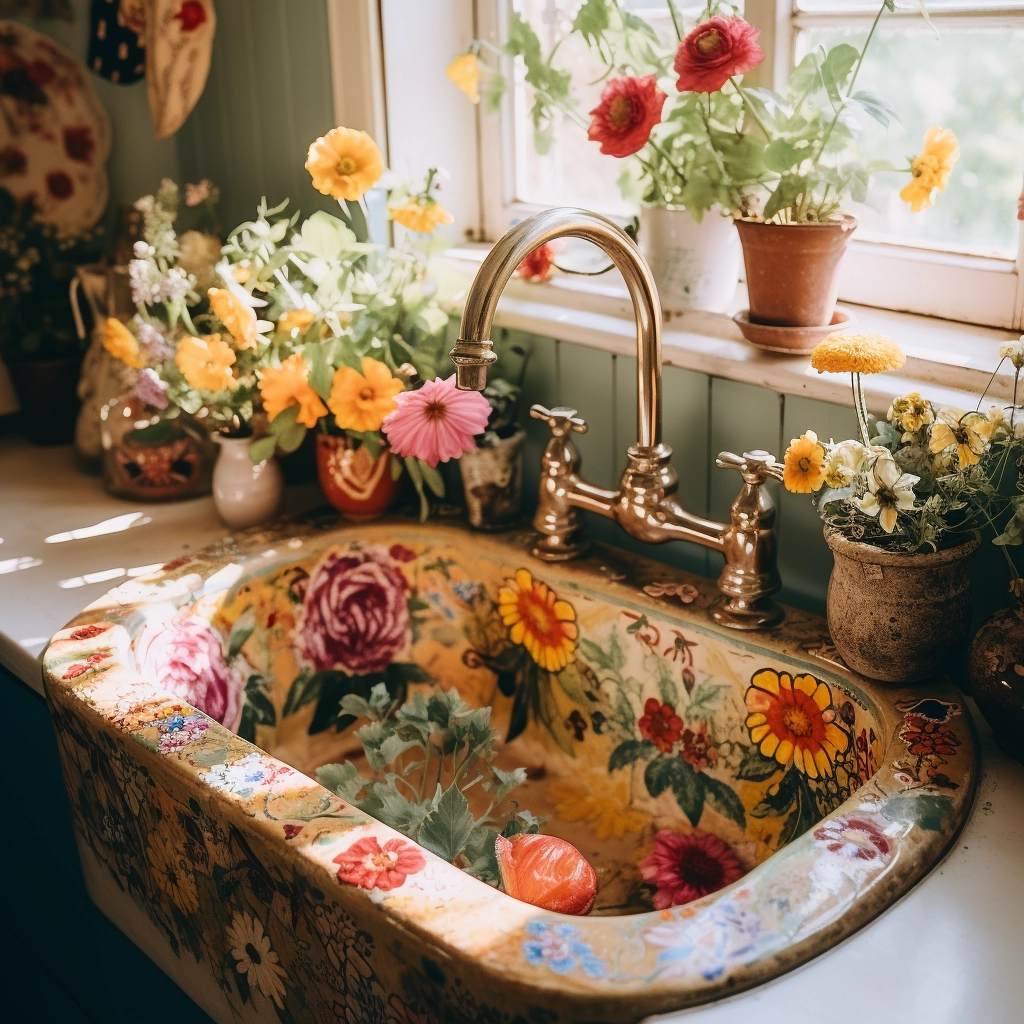 Boho Vibes in the Kitchen Sink into Bohemian Elegance with These Inspired Ideas (45)