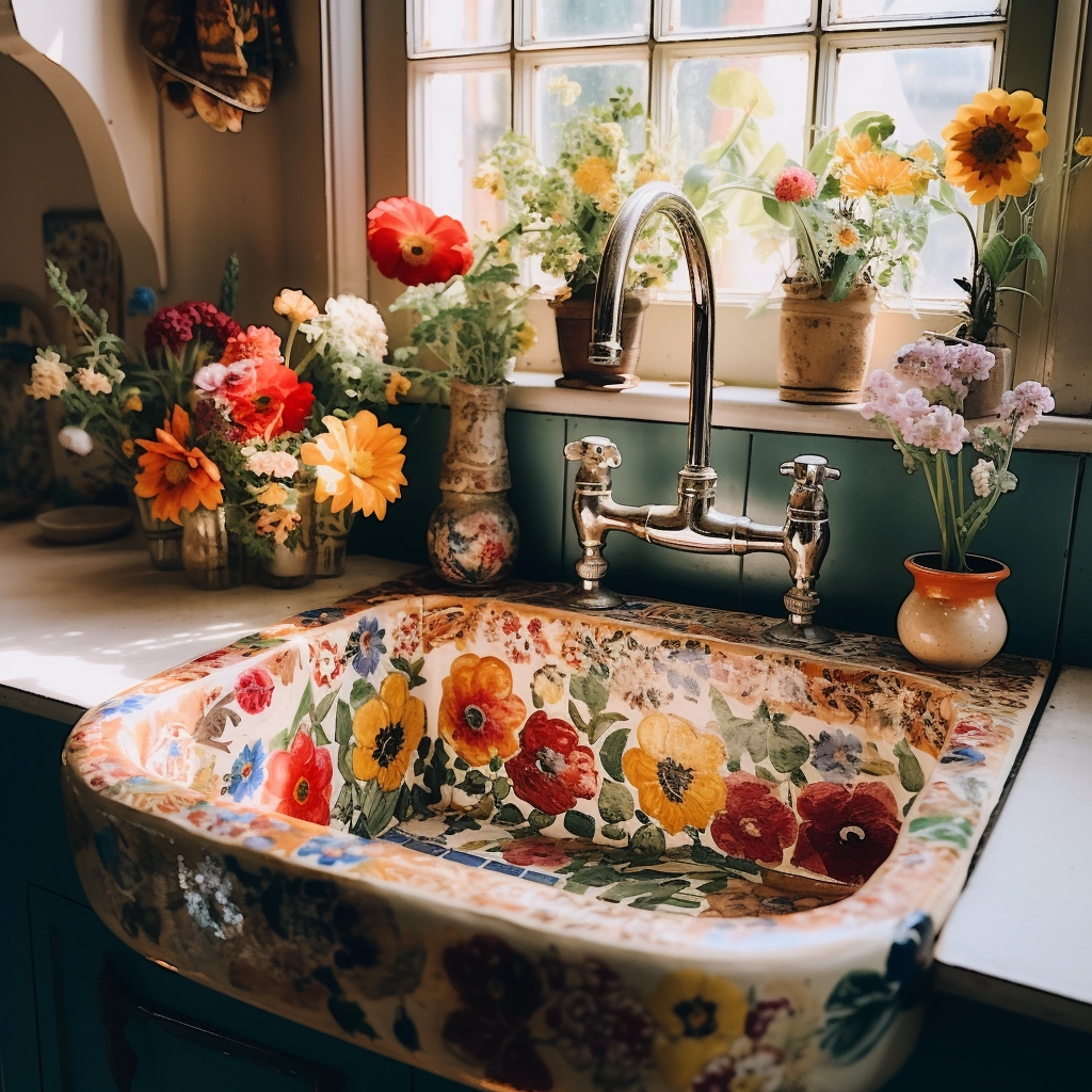 Boho Vibes in the Kitchen Sink into Bohemian Elegance with These Inspired Ideas (9)