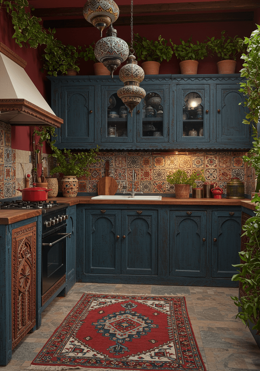 Rustic Boho Kitchen Dreams Colorful, Cozy, and Full of Life (9)
