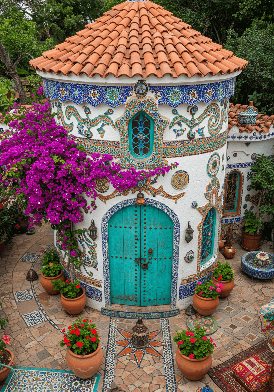 Hippie Dreams Built Round A Whimsical Home Full of Colorful & Soul (1)