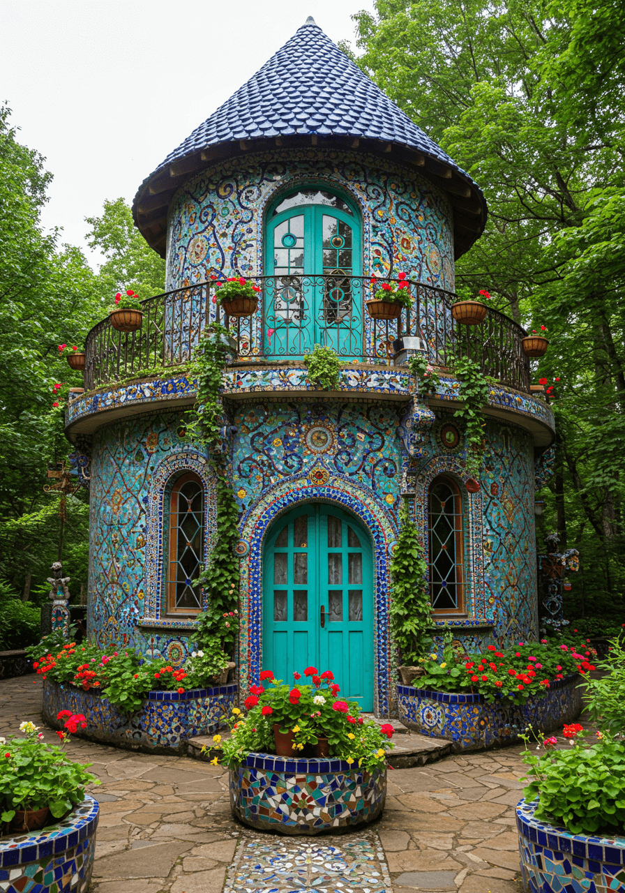 Hippie Dreams Built Round A Whimsical Home Full of Colorful & Soul (10)