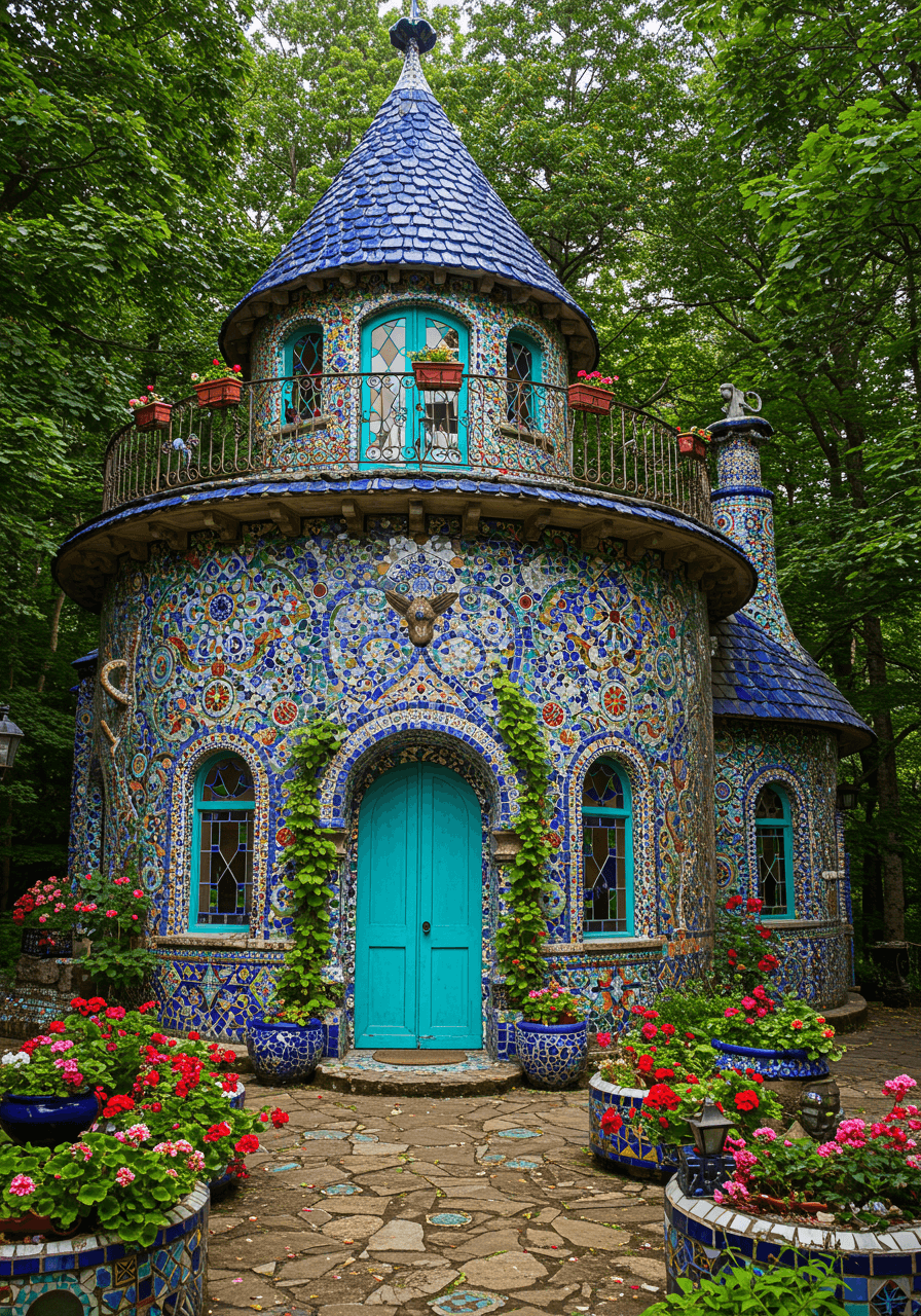 Hippie Dreams Built Round A Whimsical Home Full of Colorful & Soul (11)