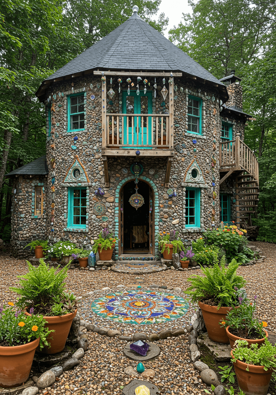 Hippie Dreams Built Round A Whimsical Home Full of Colorful & Soul (14)