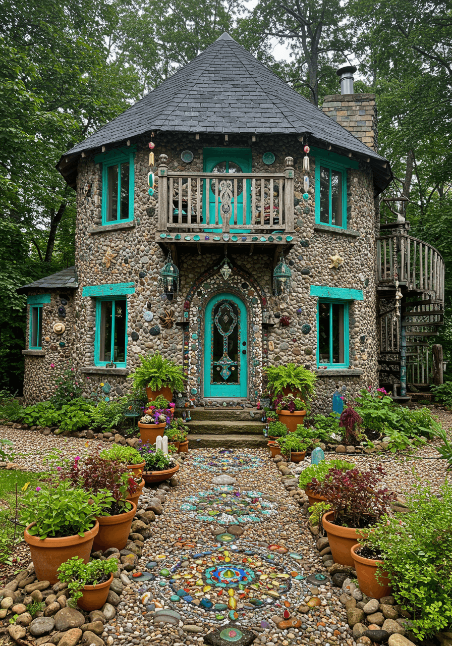 Hippie Dreams Built Round A Whimsical Home Full of Colorful & Soul (15)