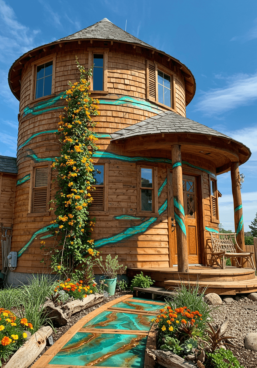 Hippie Dreams Built Round A Whimsical Home Full of Colorful & Soul (2)