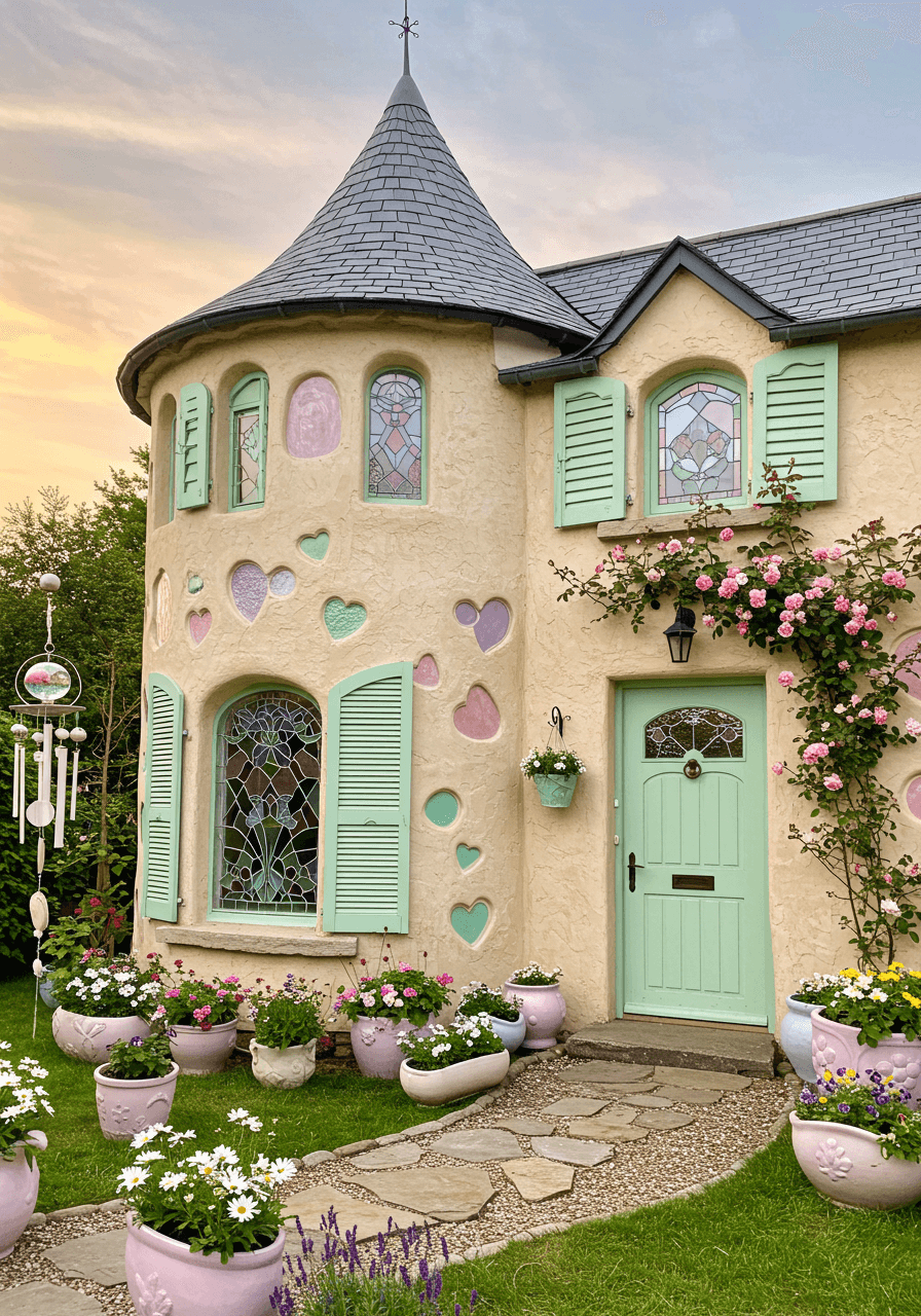 Hippie Dreams Built Round A Whimsical Home Full of Colorful & Soul (21)