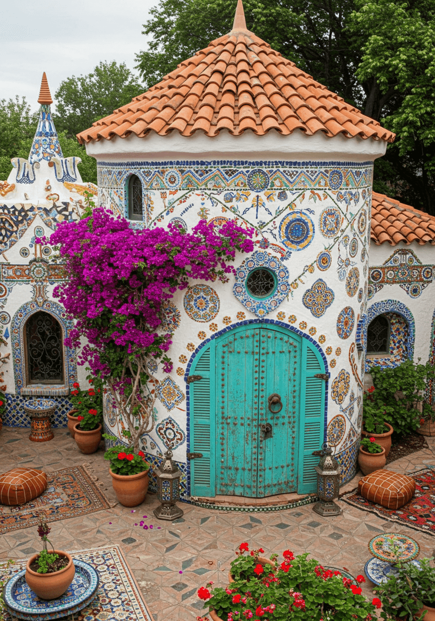 Hippie Dreams Built Round A Whimsical Home Full of Colorful & Soul (25)