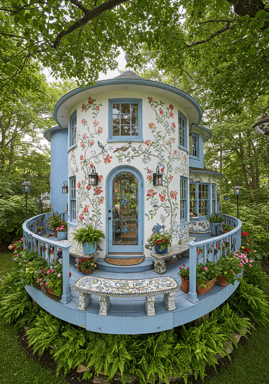 Hippie Dreams Built Round A Whimsical Home Full of Colorful & Soul (6)