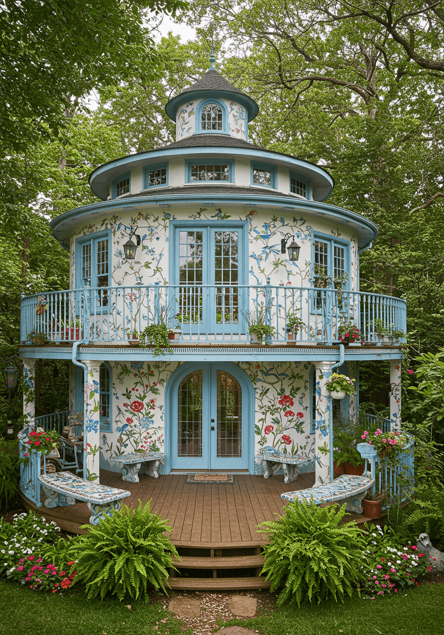 Hippie Dreams Built Round A Whimsical Home Full of Colorful & Soul (7)