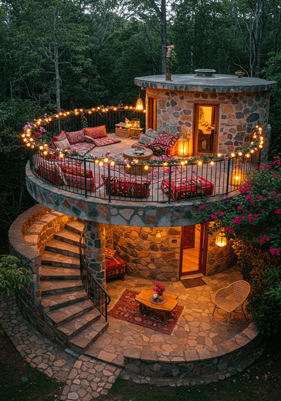 Hippie Dreams Built Round A Whimsical Home Full of Colorful & Soul (8)